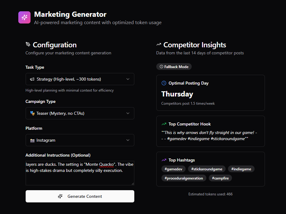 Dogwood Gaming platform interface 1